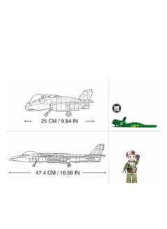 Sluban Sluban - Model Bricks Chengdu J-20 Fighter Aircraft 2 in 1 926 Pieces - M38-B0931  - Image 4