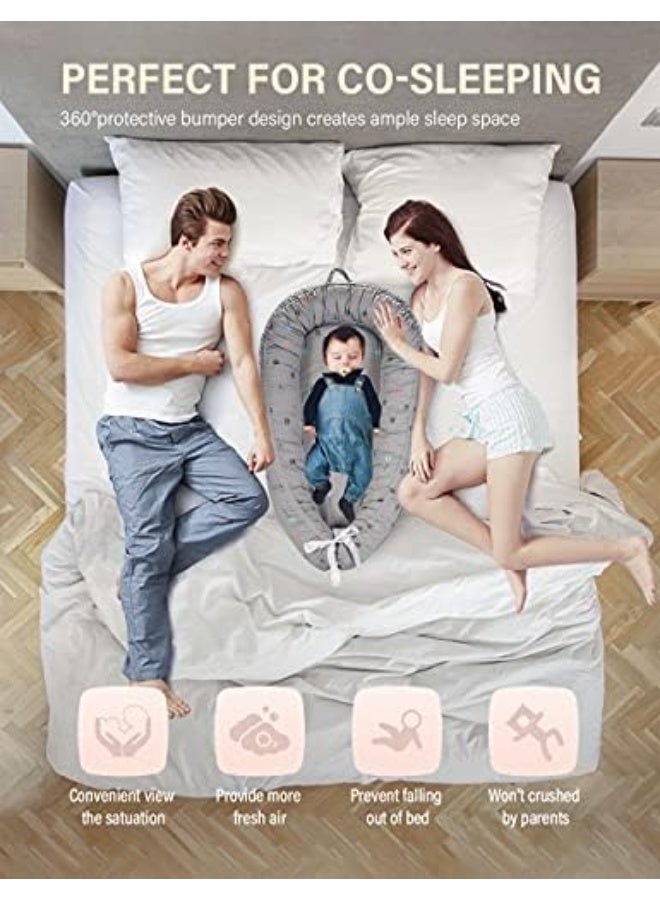 مورو مورو كرسي أطفال - كرسي استرخاء لحديثي الولادة ناعم 100٪ من القطن والألياف - Image 4