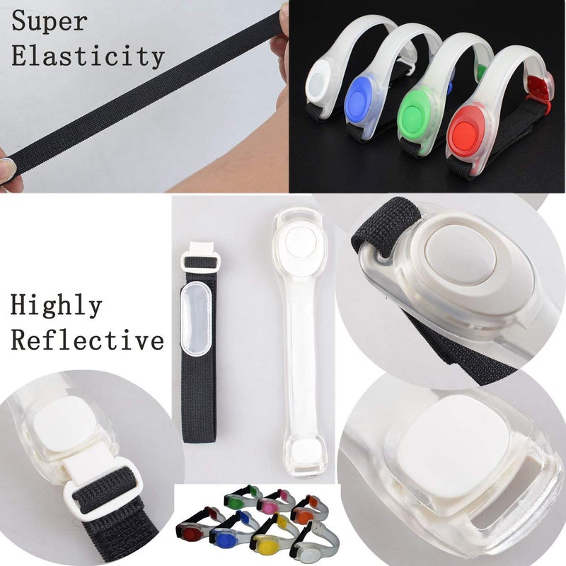 AMNQUERXUS Premium LED Light Up Armband, Reflective Adjustable Wearable Silicone Running Belt Strap / Waterproof Glow in the Dark for Running Jogging Walking Cycling Concert Camping Outdoor Sports (Colorful) - Image 5