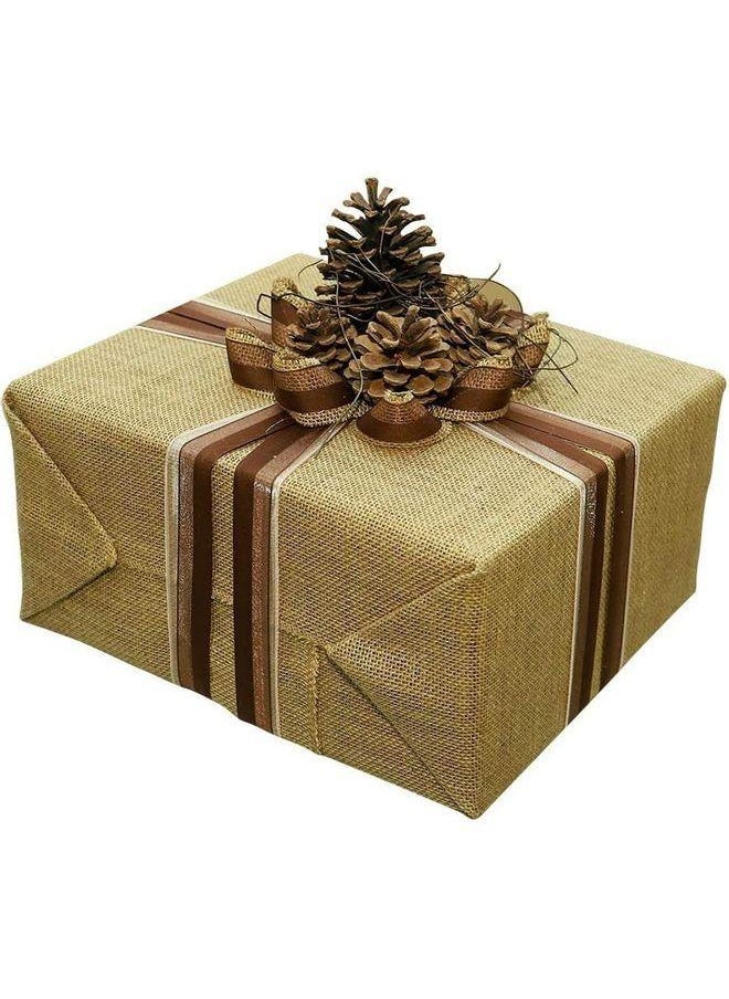 Yatai Gift Wrapping Jute Roll Browm 48x445cm  - Image 4