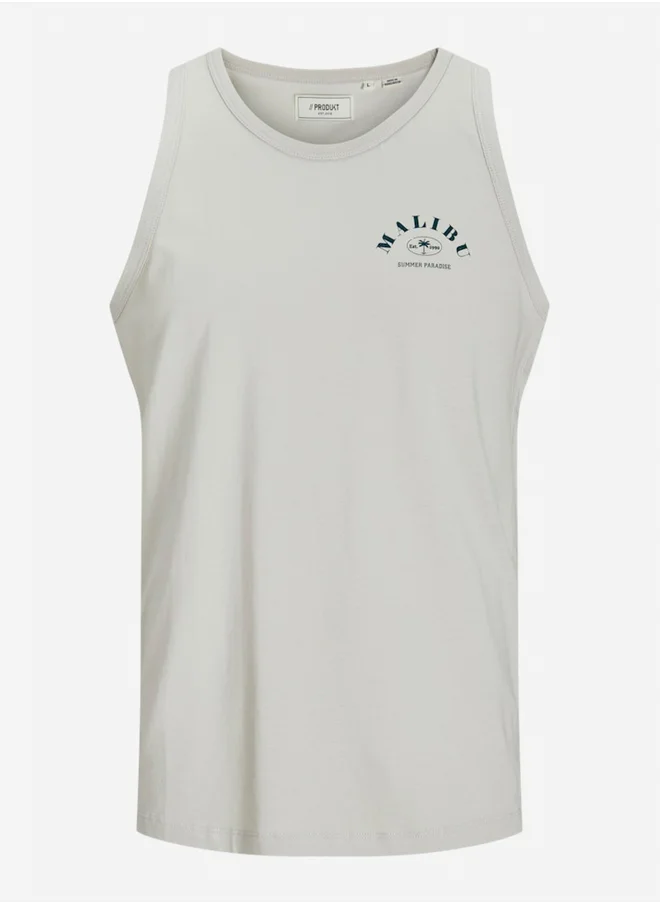 برودكت Produkt Graphic Print Round Neck Tank