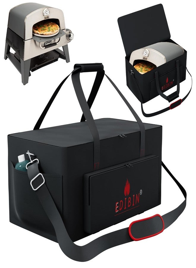 EDIBIN Pizza Oven Plus Carry Bag for Cuisinart CGG-403 3-in-1 Pizza Oven Plus, Heavy Duty 600D Waterproof Pizza Oven Plus Grill Carry Bag for Cuisinart 3 in 1 Pizza Oven Plus Black, Black, CGG-403 3-in-1 - Image 1