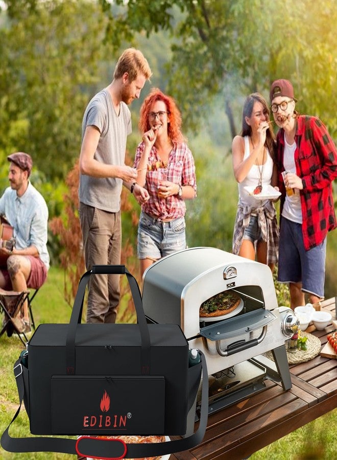 EDIBIN Pizza Oven Plus Carry Bag for Cuisinart CGG-403 3-in-1 Pizza Oven Plus, Heavy Duty 600D Waterproof Pizza Oven Plus Grill Carry Bag for Cuisinart 3 in 1 Pizza Oven Plus Black, Black, CGG-403 3-in-1 - Image 3