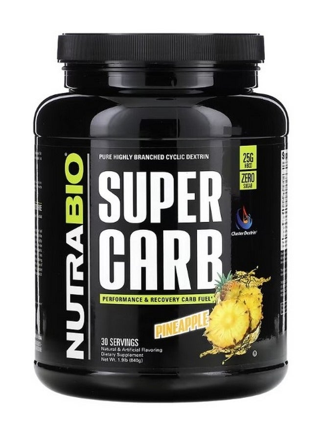 نوترا بايو Super Carb Pineapple 1.9 lb 840 g - Image 1