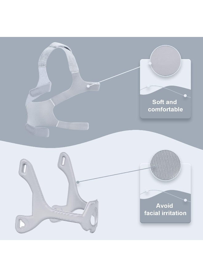 ItAll 2pcs Fabric Frame and Replacement Headgear Compatible with Wisp Nasal Mask, Not Fit for DreamWisp Nasal Mask - Image 3