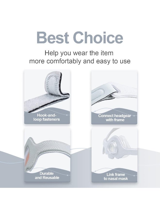ItAll 2pcs Fabric Frame and Replacement Headgear Compatible with Wisp Nasal Mask, Not Fit for DreamWisp Nasal Mask - Image 2
