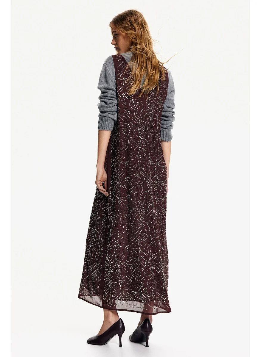 H&M Rhinestone-Embellished Dress