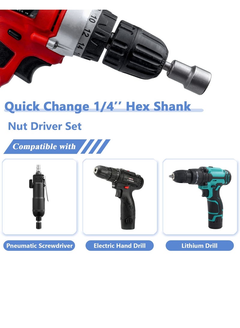 ABBASALI 3Pcs Magnetic Nut Setter Set Metric 1/4" Hex Shank Impact Nut Driver Bits Hex Nut Setters Bit Set for Impact Driver Drills (17mm)  - Image 4