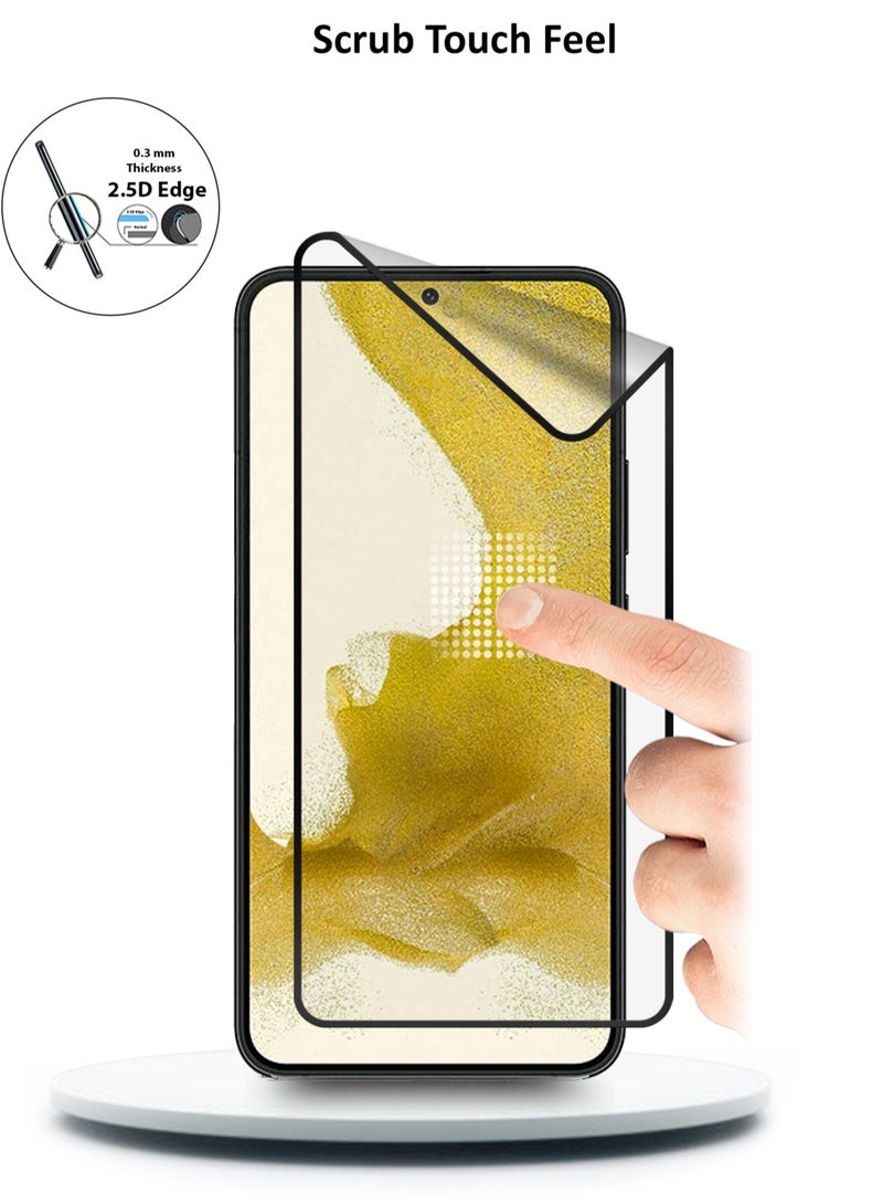 دبليو تيك لاصقة حماية شاشة سيراميك لهاتف سامسونج جالاكسي إس 23 بلس 5 جي 6.6 بوصة شفاف / أسود - Image 3