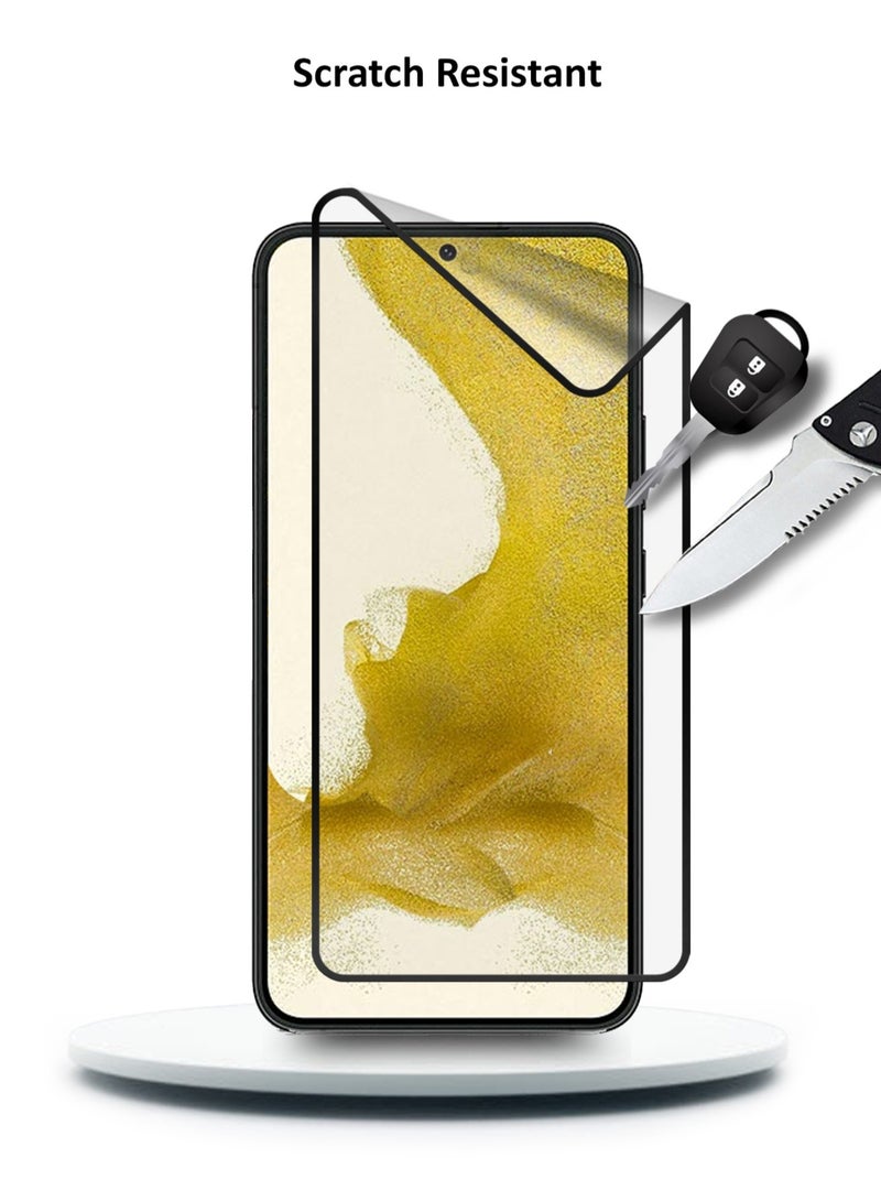 دبليو تيك لاصقة حماية شاشة سيراميك لهاتف سامسونج جالاكسي إس 23 بلس 5 جي 6.6 بوصة شفاف / أسود - Image 4