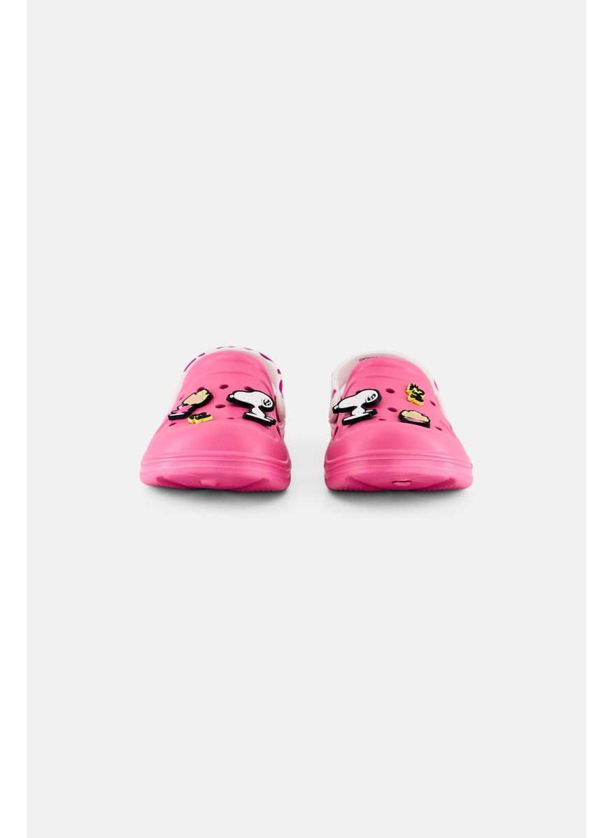 Peanuts Kids Girl Slip On Clogs, Pink  - Image 2