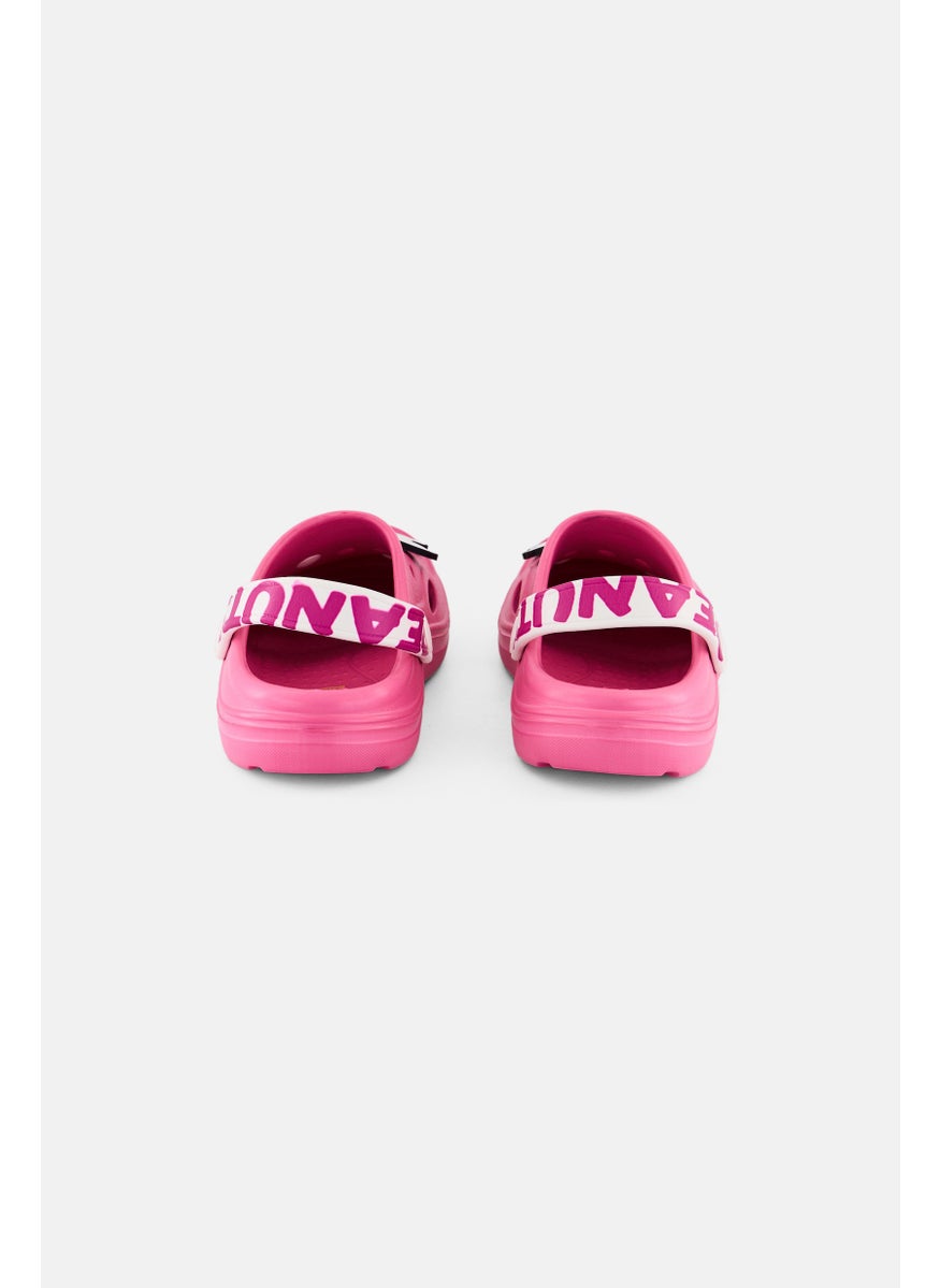 Peanuts Kids Girl Slip On Clogs, Pink  - Image 4