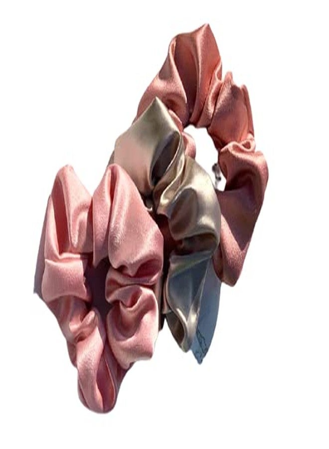 Viyanshi Silk Satin Hair Ties Scrunchies Elastic Hair Band for Women (s45) - Multicolor - Image 2