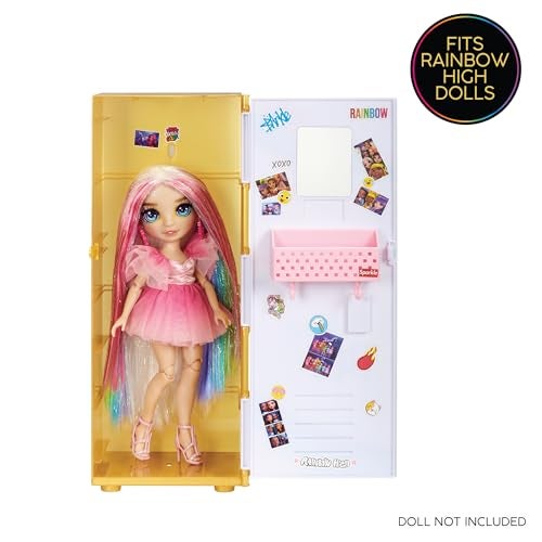 Rainbow High Design & Style Locker Playset with Shelves, Hangers, Accessories and Stickers, Toy Gift for Kids Ages 4-12+ - Image 5