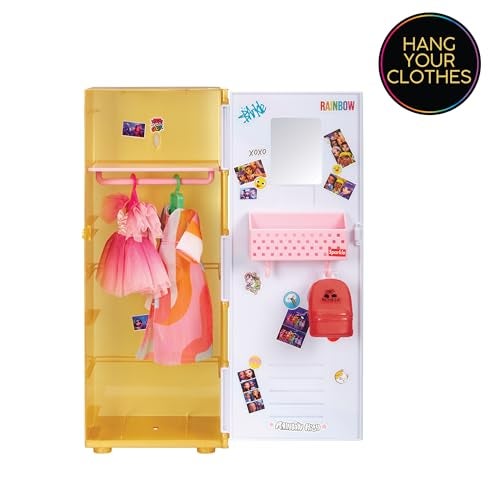 Rainbow High Design & Style Locker Playset with Shelves, Hangers, Accessories and Stickers, Toy Gift for Kids Ages 4-12+ - Image 3