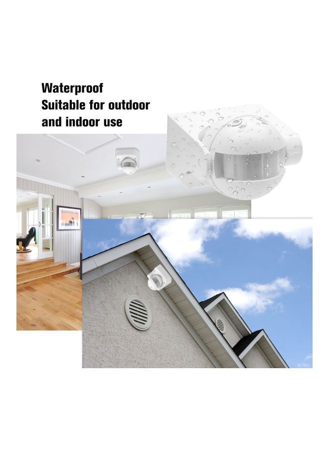 NIBEMINENT Infrared Motion Sensor Switch Movement Detector White 87x62x100mm  - Image 3