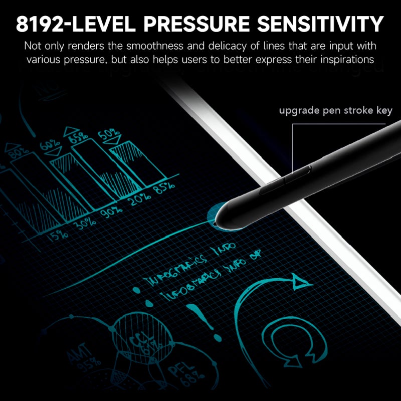 Graphics Tablet 215*135mm Active Area Compact Design Drawing Tablet - 8192 Levels Pressure Sensitivity Digital Drawing Tablet for Artists, Designers And Daily Creators - Image 3