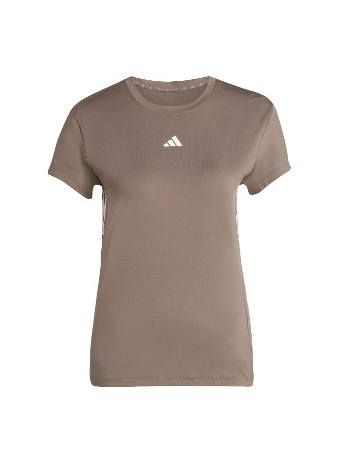 Adidas Adidas Hyglm T Brown T-Shirt (Short Sleeve) T-Shirts For Women - Image 1