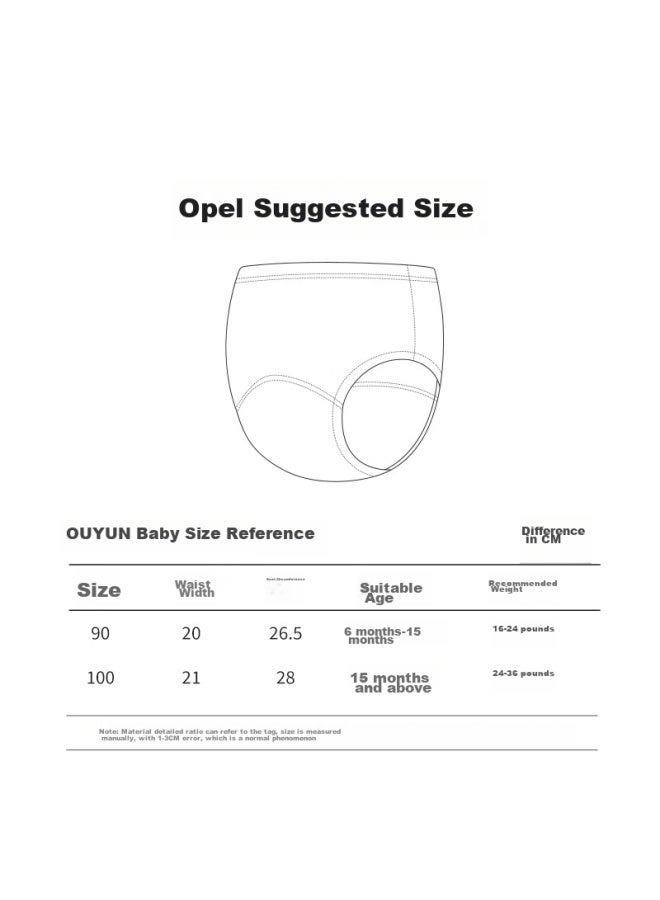 Ouyun Baby Toilet Training Mesh Pants, Summer Infant Diaper, Washable And Waterproof - Image 1