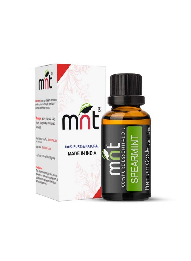 MNT Spearmint Essential Oil 100% Pure, Natural & Undiluted Therapeutic Grade oil for Hair, Skin, Body & Aromatherapy (30ML) - Image 1