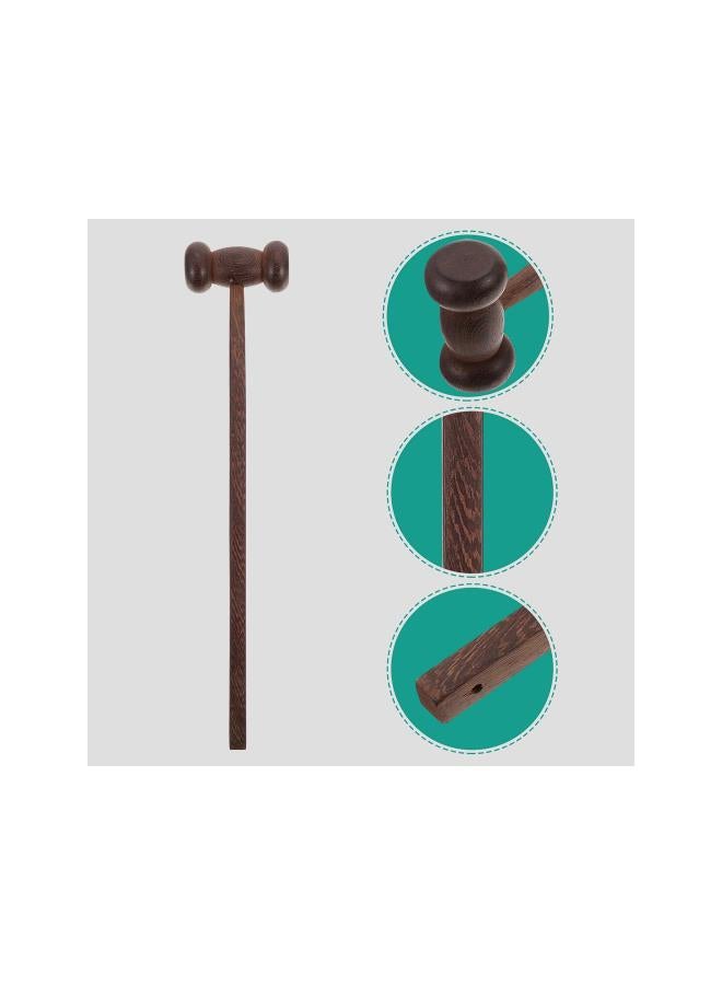 silvercnc Massage Hammer Wooden Back Massage Stick Trigger Point Beat Massager Shoulder Body Tapping Stick Neck Hammer Pat Massage Tools  - Image 5