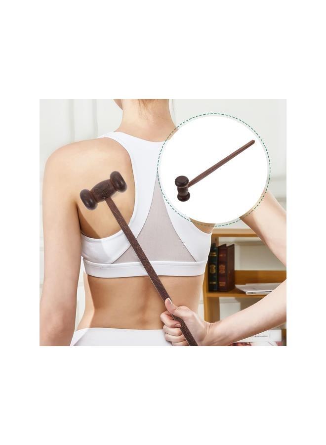 silvercnc Massage Hammer Wooden Back Massage Stick Trigger Point Beat Massager Shoulder Body Tapping Stick Neck Hammer Pat Massage Tools  - Image 4