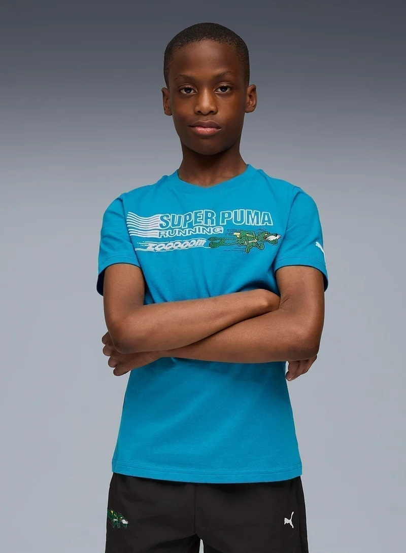 بوما تيشيرت بطبعة قطة حمضية