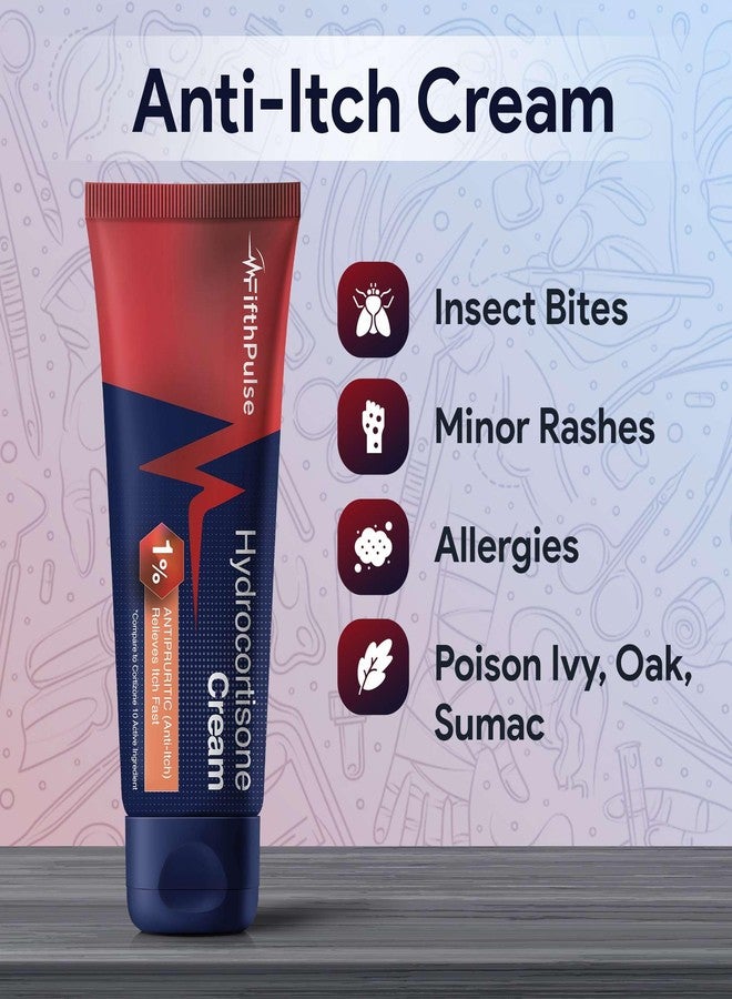 FifthPulse Hydrocortisone Cream 1% - 4 oz of Anti Itch Cream Extra Strength - Good for Allergies, Rashes, Insect Bites, Poison Ivy, Oak & Sumac, and More - Image 3