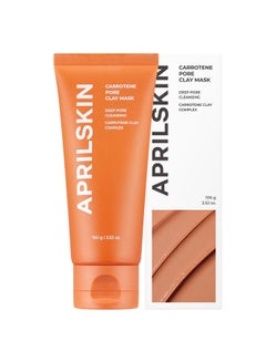 Masque Argile Purifiant Aux Carottes AprilSkin Carrotene Pore Clay Mask - 100g - Neuf - Corée Du Sud