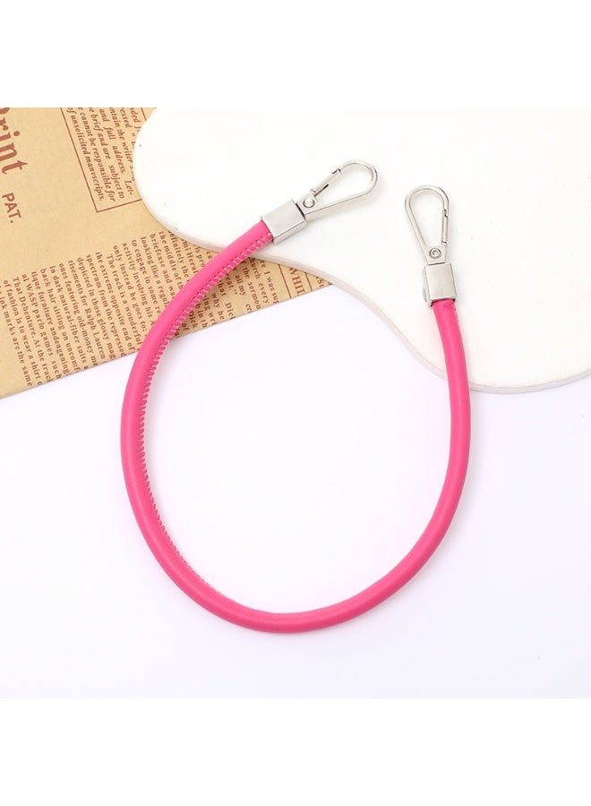 NIBEMINENT Beaded Phone Lanyard, Anti Lost Removable Wrist Strap, Leather Rope Bracelet Pendant, Phone Keychain Lanyard,K1696/Turmeric