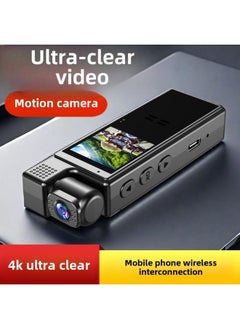 Generic Camera 4K HD Law Enforcement Motorcycle Recorder Outdoor Sports Camera Recording Pen Tape Camera DV Video Recorder-Body Color:4k Wifi Version With Screen-single Machine Without Memory  - Image 4