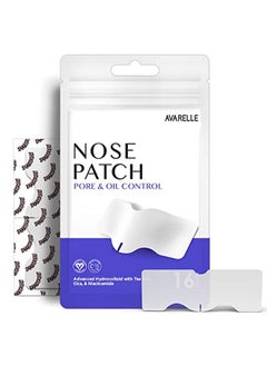 AVARELLE Varelle Nose Patch Pore & Oil Hydrocolloid Pore Strips For Nose Pore Oil Blackhead Pimples And Zits ; Large Pore Nose Strips ; Vegan Cruelty Free Certified (16 Patches)  - Image 1