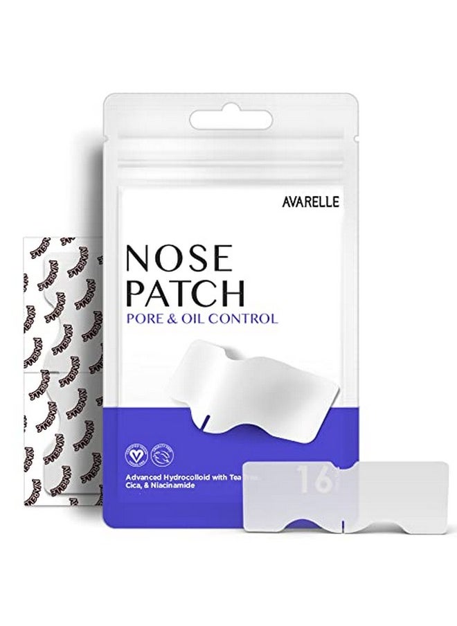 AVARELLE - Varelle Nose Patch Pore & Oil Hydrocolloid Pore Strips For Nose Pore Oil Blackhead Pimples And Zits ; Large Pore Nose Strips ; Vegan Cruelty Free Certified (16 Patches) - Image 1