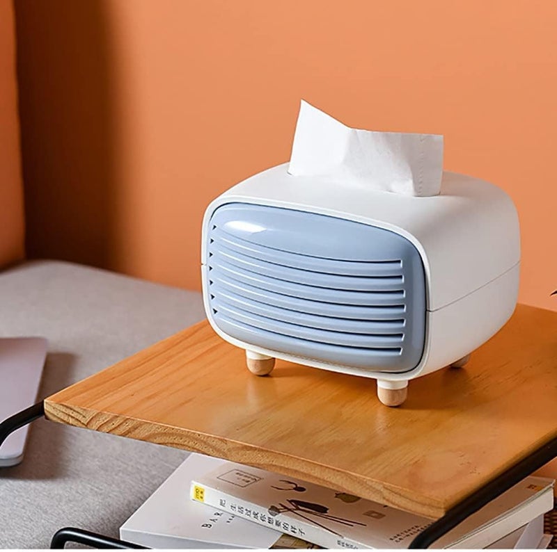 Stavae Tissue Holder Retro Radiator Tissue Box Holder Paper Towel Dispenser Organizer Paper Napkin Holder Case for Office Living Room Bedroom Car Hotel Night Stand Desk Purple - Image 4