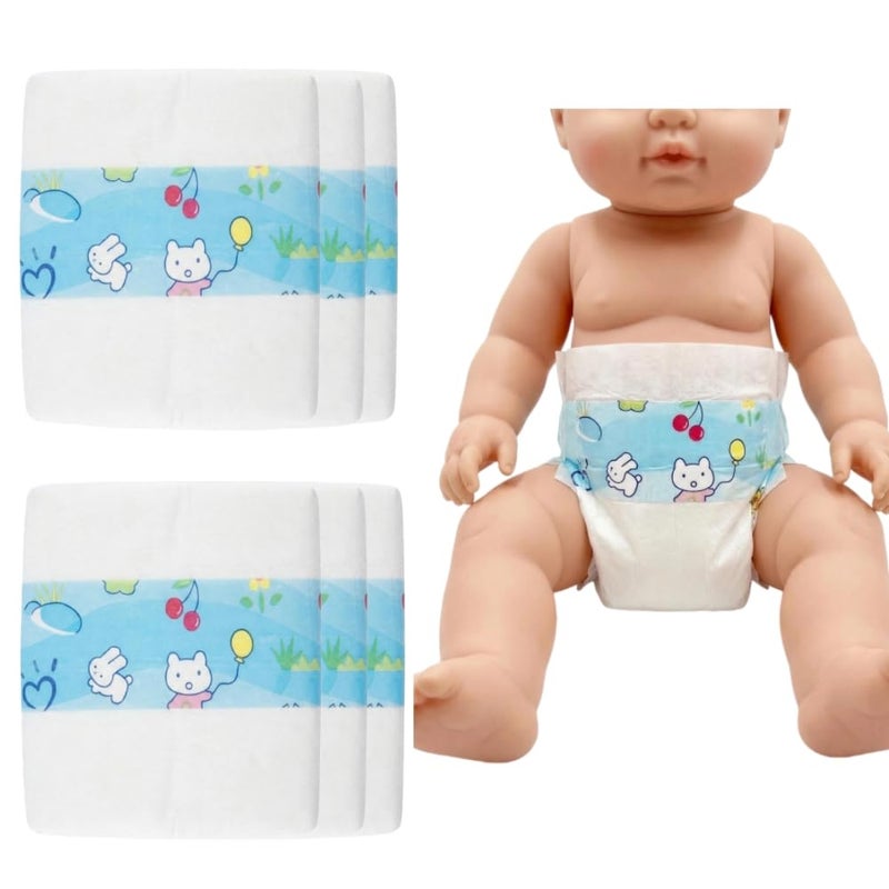 MAIHAO Reborn Baby Dolls Diapers 1828 inch Newborn Reusable 6Piece Pack Fit 1828 Reborn Newborn Dolls - Image 4