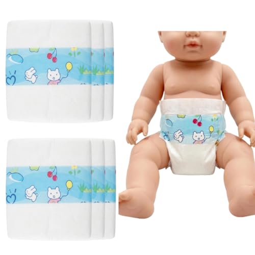 MAIHAO Reborn Baby Dolls Diapers 1828 inch Newborn Reusable 6Piece Pack Fit 1828 Reborn Newborn Dolls - Image 1