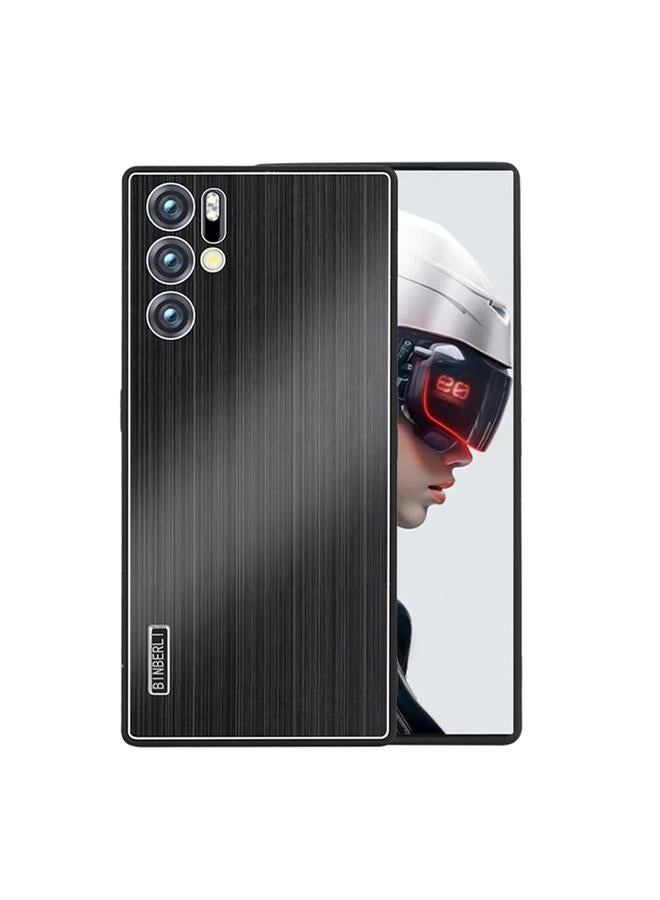 The Bros Case For ZTE nubia Red Magic 9 Pro / 9 Pro+ PC Hybrid Aluminum Alloy Brushed Shockproof Phone Case