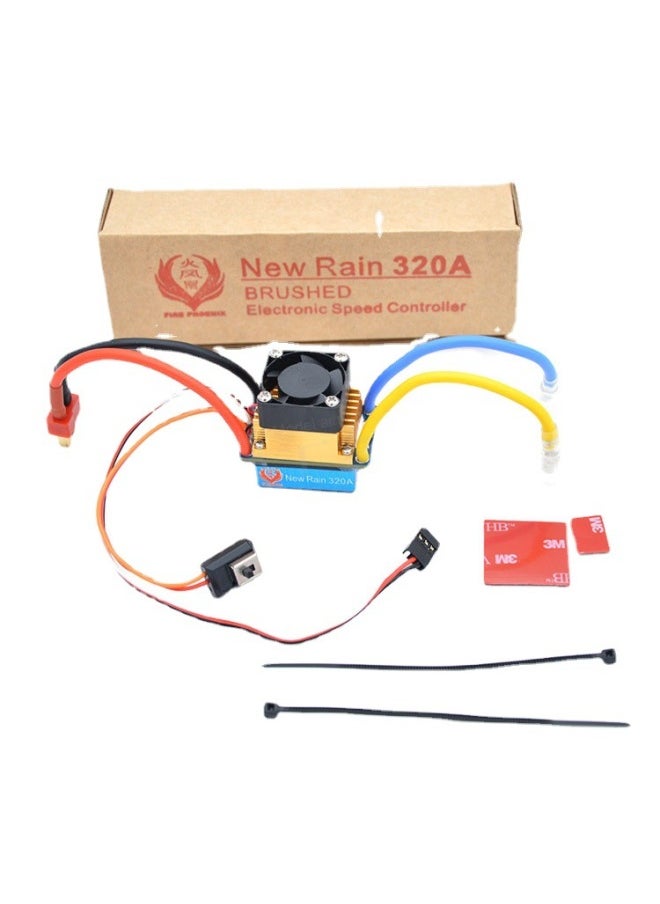 Fire Phoenix 160A 320A 480A Brush Two-way Electric Tuning Air Water-cooled Waterproof Electric Tuning One Drag One/One Drag Two-Color:320A Air-cooled/waterproof (one To Two)-Proportion:XT60  - Image 4