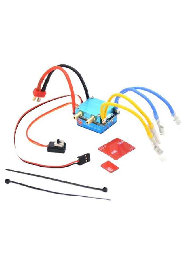 Fire Phoenix 160A 320A 480A Brush Two-way Electric Tuning Air Water-cooled Waterproof Electric Tuning One Drag One/One Drag Two-Color:320A Air-cooled/waterproof (one To Two)-Proportion:XT60  - Image 3