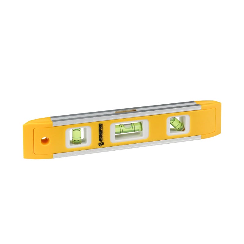 RONGPRO 9 Inch Torpedo Level Magnetic Box Level with 4590180 Bubbles Shock Resistant Bubble Level Tool for Measuring