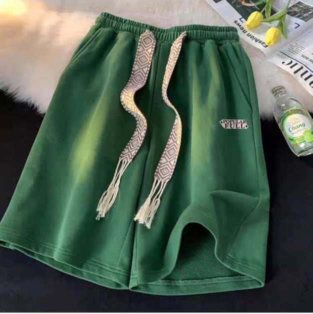 Mens American Basketball Shorts Summer Trendy Loose Fit White  - Image 5