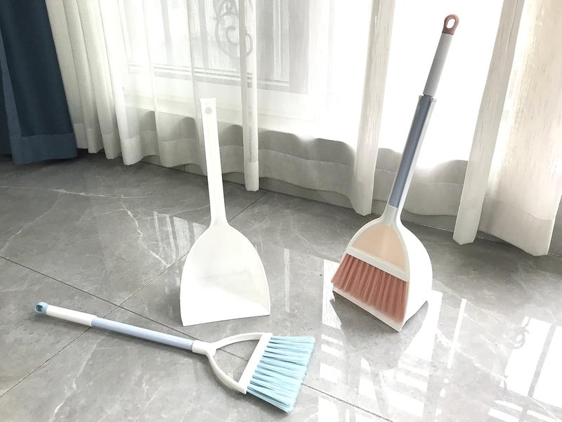 BSMstone Kids Broom and Dustpan Set-Mini Dustpan and Broom for Children Housekeeping Pretend Play Cleaning Tools Set (Pink) - Image 2