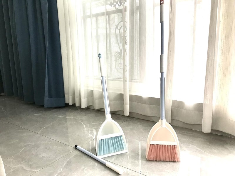 BSMstone Kids Broom and Dustpan Set-Mini Dustpan and Broom for Children Housekeeping Pretend Play Cleaning Tools Set (Pink) - Image 5