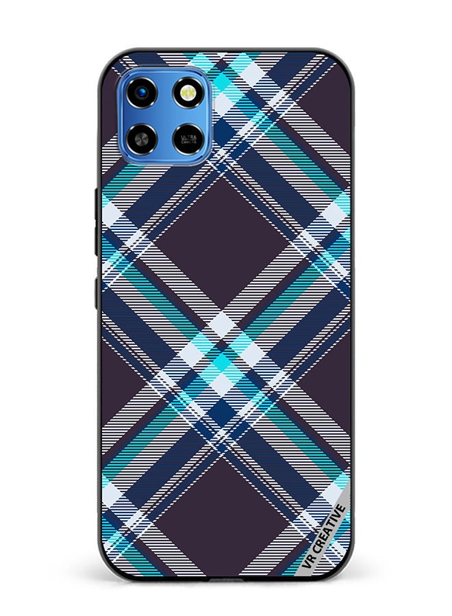 VR CREATIVE Protective Case Cover For Infinix Smart 6 HD Checkered Design Multicolour - Image 1
