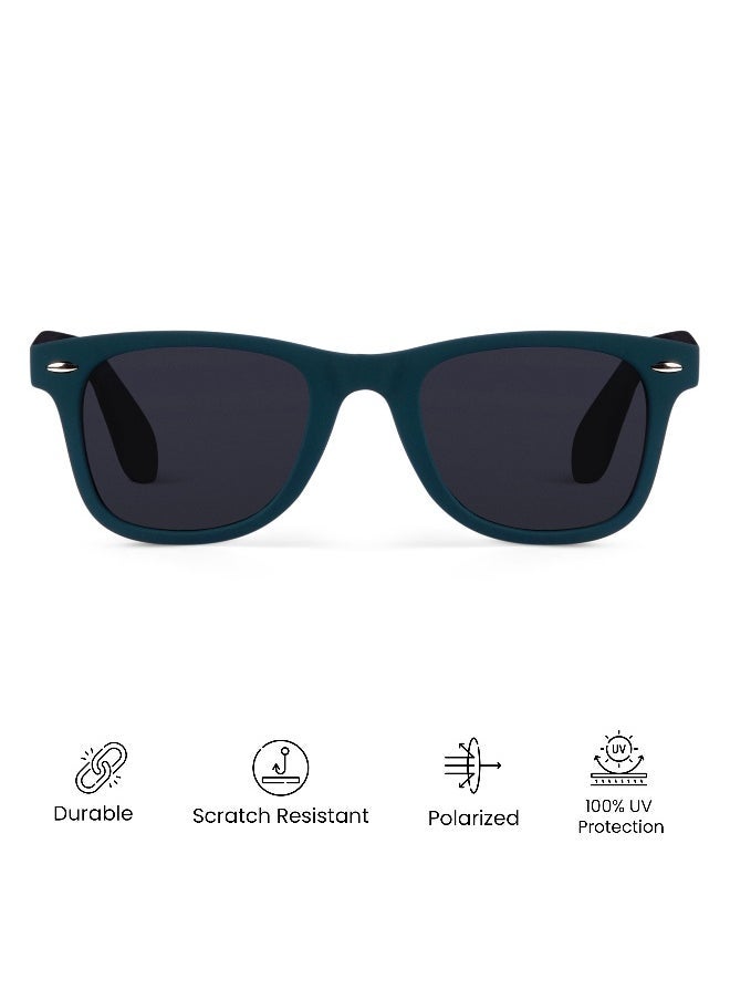 Woggles Emerald Eyes Polarized Wayfarer Sunglasses  - Image 3