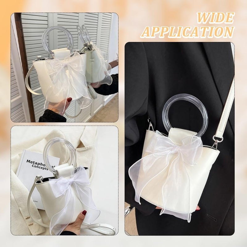 كلاراكو مجموعة أدوات صنع حقيبة دلو من جلد البولي يوريثان من Klarako، مواد صنع حقائب اليد محلية الصنع، خياطة حقيبة كروس بودي يدوية، جميع الملحقات، مجموعة خياطة حقيبة شخصية DIY، 5.5 × 4.1 × 5.9 بوصة، لون أبيض - Image 5