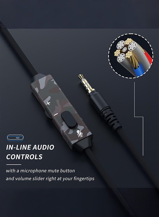 BINNUNE BG02 Wired Gaming Headset with Mic for PC PS5 PS4 Xbox one Switch - Image 5