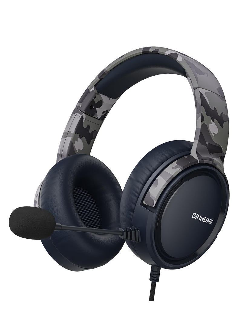 BINNUNE BG02 Wired Gaming Headset with Mic for PC PS5 PS4 Xbox one Switch - Image 1