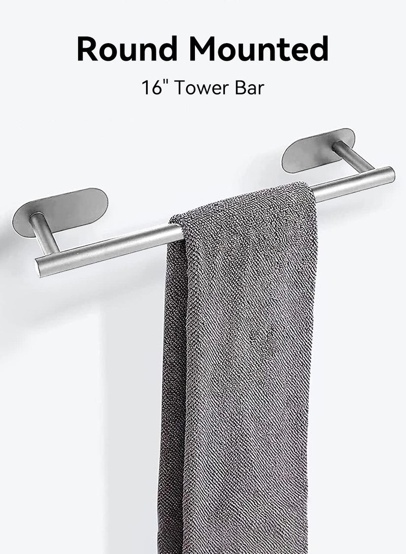 ليوكور 4 قطع من أجهزة رف مناشف الحمام، خطاف منشفة جداري من الفولاذ المقاوم للصدأ 304 - Image 5