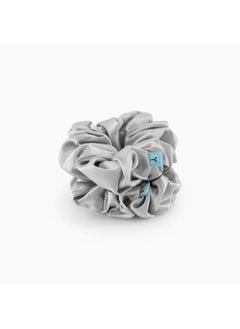 BRIGHTLY LABS Silk Hair Scrunchies - 100% Mulberry Silk Hair Ties for Elastic Ponytail Holders Prevent Frizz and Breakage - Set of 2 Scrunchies for Effortless Hair Care.  - Image 2